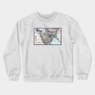 1835 Map of Persia and Arabia Crewneck Sweatshirt